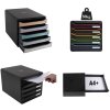 Exacompta drawer box Big Box Plus Iderama Violet Glossy 5 drawers A4+