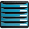 Exacompta 3097282D Drawer box Big Box Plus 5 drawers turquoise glossy