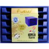 Exacompta drawer box THE BOX 5 open drawers Forever cobalt blue