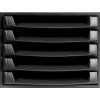 Exacompta 221014D Drawer box THE BOX 5 open drawers EcoBlack Black