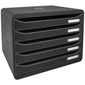 Exacompta 308714D Drawer box Big Box Plus Horizon Black 5...