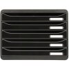 Exacompta 308714D Drawer box Big Box Plus Horizon Black 5 drawers