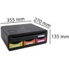 Exacompta TOOLBOX MINI 4 drawers Qi charging station rainbow