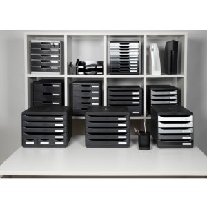 Exacompta drawer box MODULO A4 5 drawers black