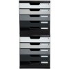 Exacompta drawer box MODULO DIN A4 grey 5 closed drawers