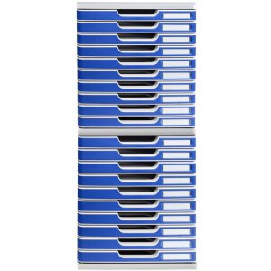 Exacompta Modulo A4 10 drawers Blue Office