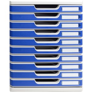 Exacompta Modulo A4 10 drawers Blue Office