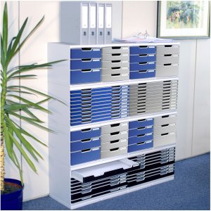 Exacompta Modulo A4 10 drawers Blue Office