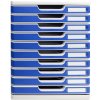 Exacompta Modulo A4 10 drawers Blue Office