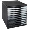 Exacompta drawer box MODULO A4 10 drawers Grey