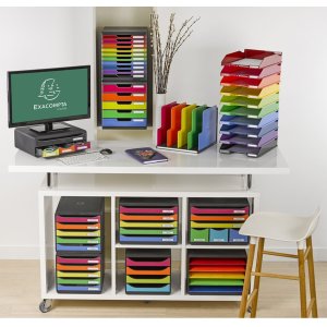 Exacompta drawer box MODULO A4 10 closed drawers rainbow