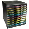 Exacompta drawer box MODULO A4 Black/Harlequin 10 closed drawers