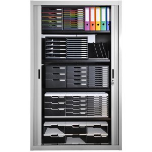 Exacompta drawer box MODULO A4 dark grey 10 open drawers