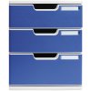 Exacompta 325003D Drawer box MODULO A4 3 closed drawers