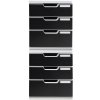 Exacompta drawer box MODULO A4 3 closed drawers black