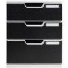 Exacompta drawer box MODULO A4 3 closed drawers black