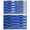 Exacompta drawer box MODULO A3 5 closed drawers Blue