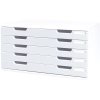 Exacompta drawer box MODULO A3 5 closed drawers stone grey