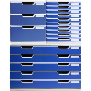 Exacompta MODULO A3 drawer box 10 drawers Blue Size DIN A3