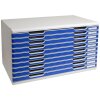 Exacompta MODULO A3 drawer box 10 drawers Blue Size DIN A3