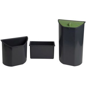 Exacompta square eco insert for waste bin 2 litres anthracite