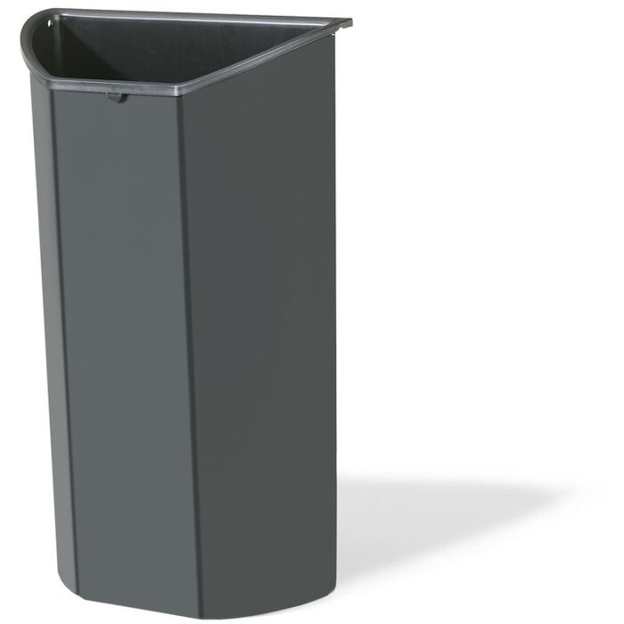 Exacompta Half Round Deep Eco Insert for Bin 4.5 Litre Anthracite