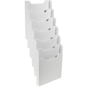 Exacompta 63740D Wall brochure rack 6 compartments A4...