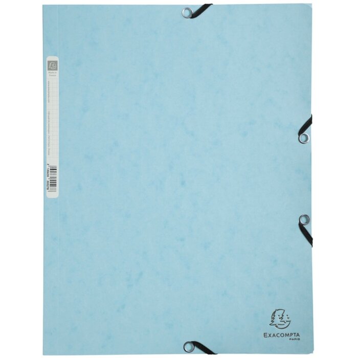 Exacompta 55528E Folder with elasticated closure Aquarel Pastel blue DIN A4 400g/m²