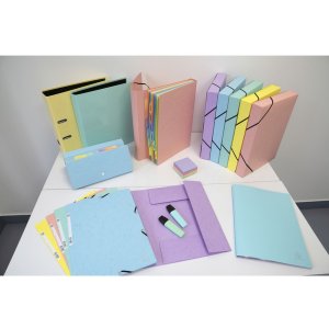 Exacompta Folder PremTouch A4 spine 80 mm Aquarel assorted