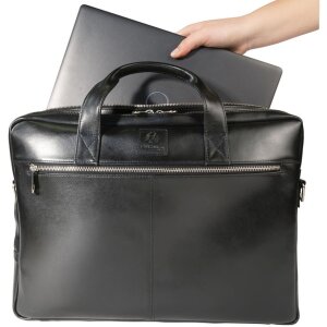 Exacompta Laptop Shoulder Bag 2 Compartments Black...