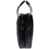 Exacompta Laptop Shoulder Bag 2 Compartments Black Leather Exactive Black