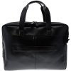 Exacompta Laptop Shoulder Bag 2 Compartments Black Leather Exactive Black