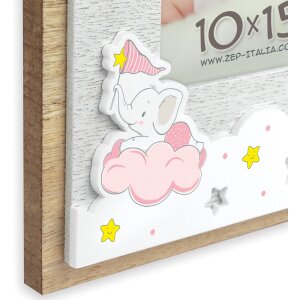 Baby Frame Ilaria 10x15 cm pink