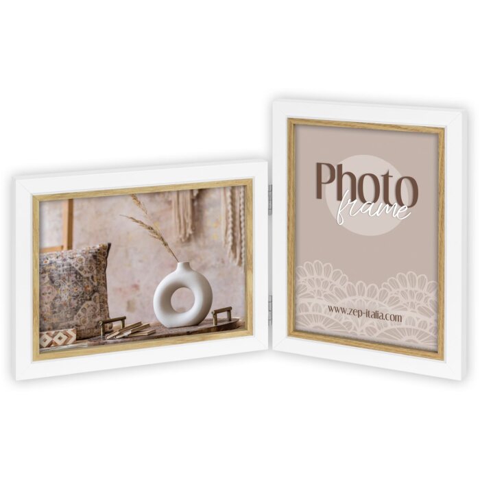 Ayas double frame 2 photos 10x15 cm portrait and landscape format