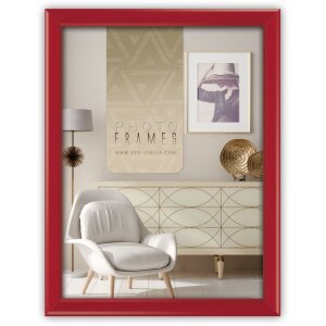 Wooden Picture Frame Aosta 10x15 cm red