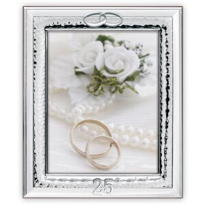 Glossy Frame Pavia 10x15 cm 25 Years Silver Wedding...