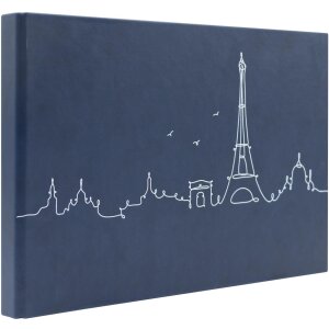 Panodia photo album Lineart Paris blue 34x23 cm 60 black...