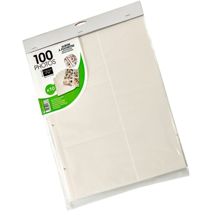 Panodia refill sheets for 400-photo albums 10 sheets for 11.5x15 cm photos