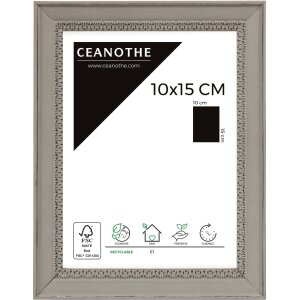 Wooden frame Alma 10x15 cm grey