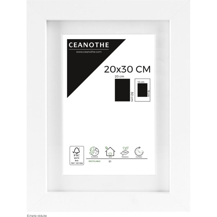 Ceanothe Picture Frame Oslo with mat 20x30 cm white