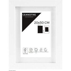 Ceanothe Picture Frame Oslo with mat 20x30 cm white