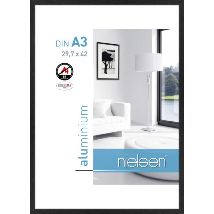 Nielsen Fire Protection Frame C2 Structure Black Matt 30x42 cm