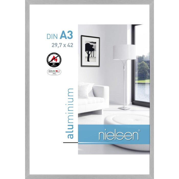 Nielsen Fire Protection Frame C2 Structure Silver Matt 30x42 cm