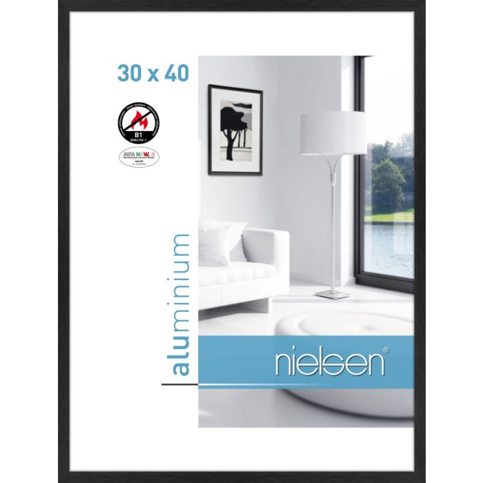 Nielsen Fire Protection Frame C2 Structure Black Matt 30x40 cm