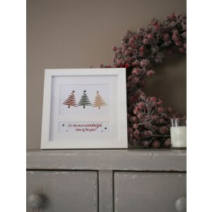 Deknudt Wooden Christmas Frame S45SK1E2 white 10x15 cm