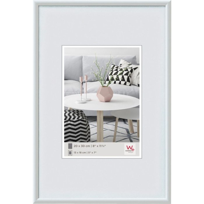 plastic frame Galeria 10x15 cm white