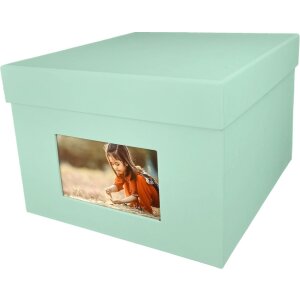 HNFD XL Photo Box Kandra 700 photos 15x20 cm mint ribbed