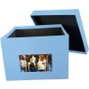 HNFD XL Photo Box Kandra 700 photos 15x20 cm dark blue ribbed