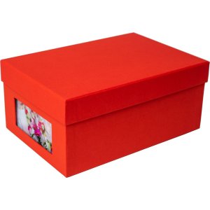 HNFD Photo box Kandra tomato ribbed 700 photos 10x15 cm