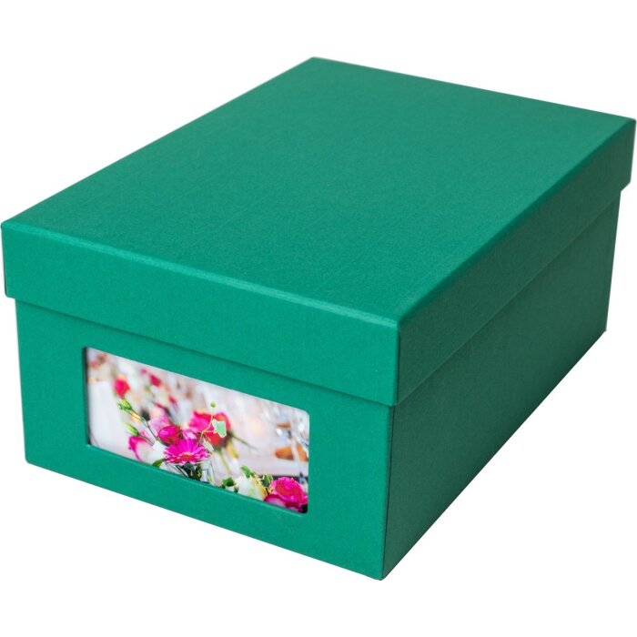 HNFD Photo box Kandra fir green ribbed 700 photos 10x15 cm